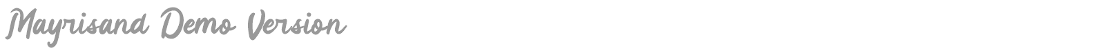 Mayrisand font preview